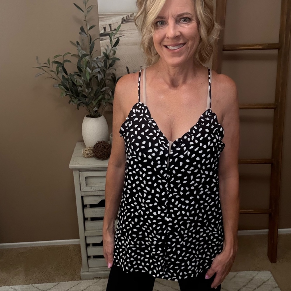 Leopard print sweetheart neck Women's Cami